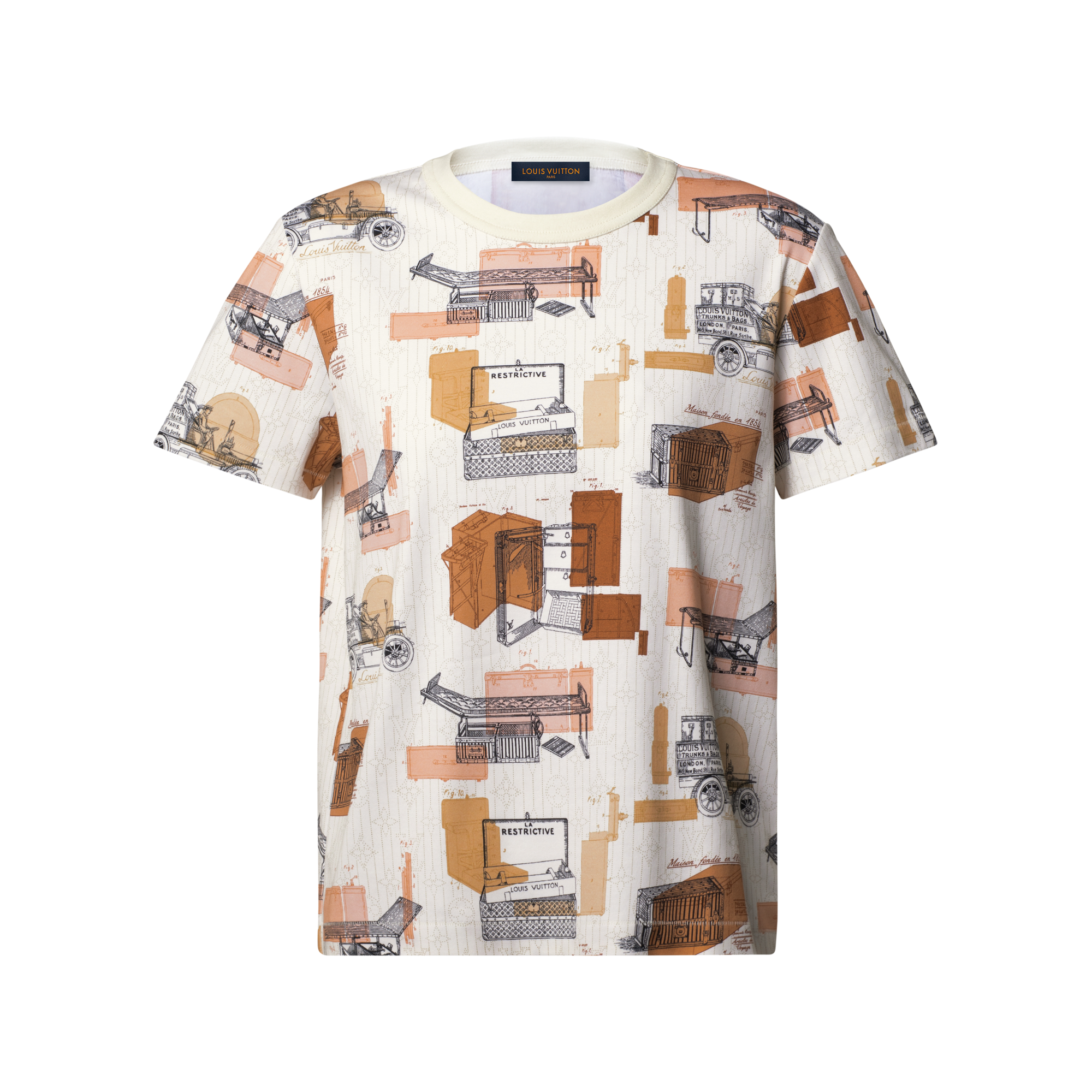 Trunk Print T-Shirt - Ready-to-Wear | LOUIS VUITTON